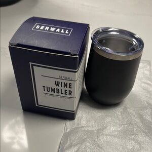 MEWAY Black Stainless Steel Wine Tumbler